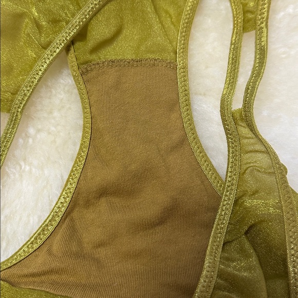 Vintage ‘97s Victoria's Secret Moss Green Briefs - Picture 4 of 7